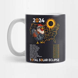 Solar Eclipse April 04 2024 Chicken Mug